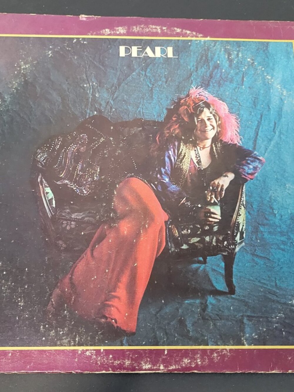 Vintage vinyl record album "Pearl" by Janis Joplin